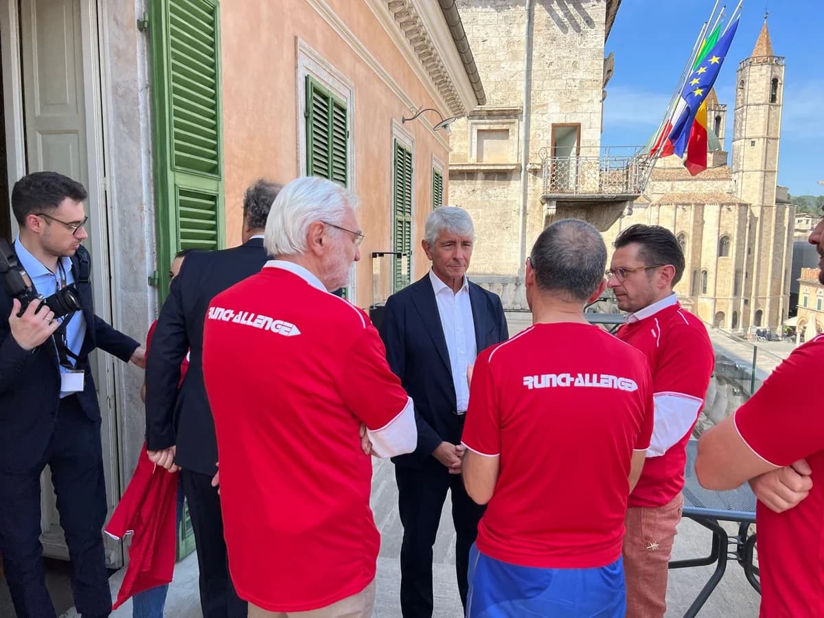 RunChallenge Piceno presenta al Ministro Abodi il decimo running club inclusivo
