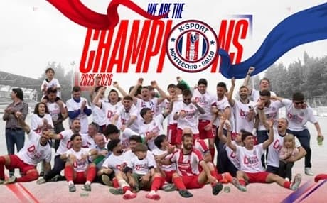 Con una giornata di anticipo il K Sport Montecchio Gallo festeggia il passaggio alla Serie D girone F