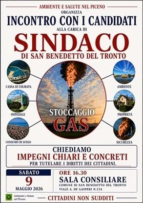 San Benedetto, confronto tra candidati sindaci promosso da Ambiente e Salute nel Piceno